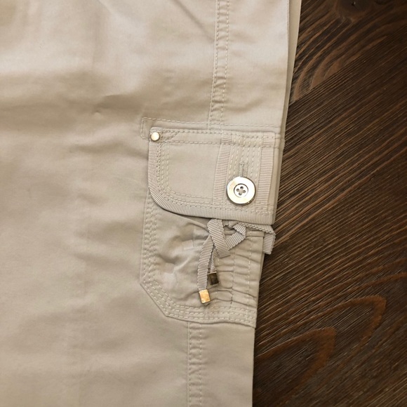 WHBM Silver Cropped Pants - Picture 6 of 16